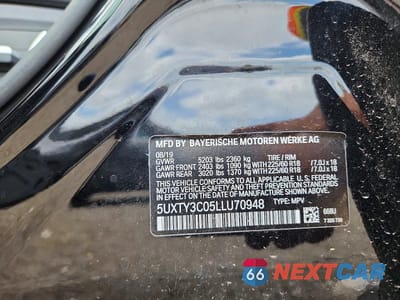 Zdjęcie 13 z 13 samochodu: 2020 BMW X3 SDRIVE30I VIN:5UXTY3C05LLU70948 - miniatura