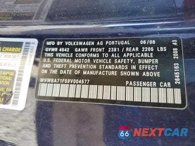 Zdjęcie 12 z 12 samochodu: 2009 VOLKSWAGEN EOS VIN:WVWBA71F59V004577 - miniatura