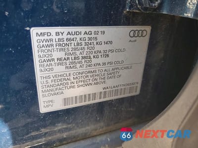 Zdjęcie 13 z 13 samochodu: 2019 AUDI Q7 PREMIUM PLUS VIN:WA1LAAF77KD033376 - miniatura