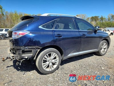 Trzecie zdjęcie samochodu z tyłu: 2010 LEXUS RX 450H BASE VIN:JTJBC1BA4A2006267 - miniatura