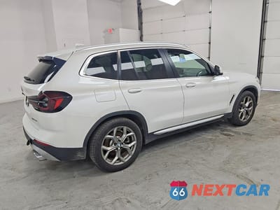 Trzecie zdjęcie samochodu z tyłu: 2022 BMW X3 XDRIVE30I VIN:5UX53DP02N9J75183 - miniatura