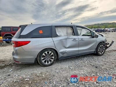 Trzecie zdjęcie samochodu z tyłu: 2021 HONDA ODYSSEY EXL VIN:5FNRL6H75MB029214 - miniatura