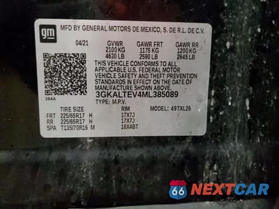 Zdjęcie 13 z 13 samochodu: 2021 GMC TERRAIN SLE VIN:3GKALTEV4ML385089 - miniatura