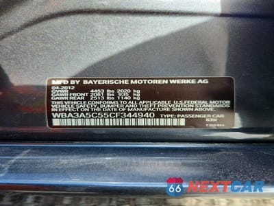 Zdjęcie 12 z 12 samochodu: 2012 BMW 328 I VIN:WBA3A5C55CF344940 - miniatura