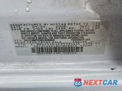 Zdjęcie 13 z 13 samochodu: 2024 NISSAN VERSA SR VIN:3N1CN8FV3RL928503 - miniatura