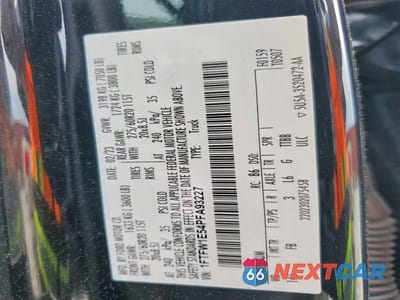 Zdjęcie 12 z 12 samochodu: 2023 FORD F150 SUPERCREW VIN:1FTFW1E54PFA93227 - miniatura