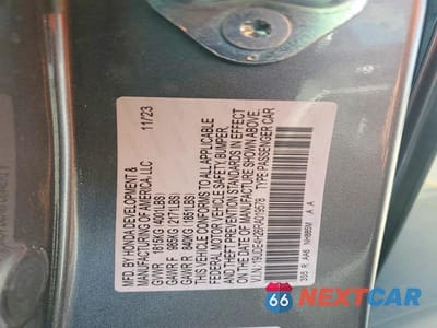 Zdjęcie 12 z 12 samochodu: 2024 ACURA INTEGRA VIN:19UDE4H26RA019578 - miniatura