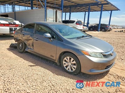Czwarte zdjęcie samochodu z boku: 2012 HONDA CIVIC LX VIN:2HGFB2F54CH318658 - miniatura