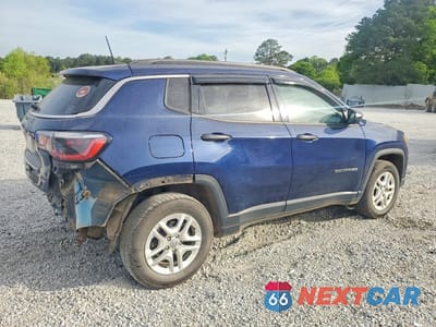 Trzecie zdjęcie samochodu z tyłu: 2019 JEEP COMPASS SPORT VIN:3C4NJCAB7KT614103 - miniatura
