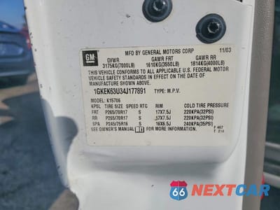 Zdjęcie 13 z 13 samochodu: 2004 GMC YUKON DENALI VIN:1GKEK63U34J177891 - miniatura
