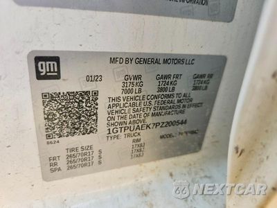 Zdjęcie 12 z 12 samochodu: 2023 GMC SIERRA K1500 VIN:1GTPUAEK7PZ200544 - miniatura