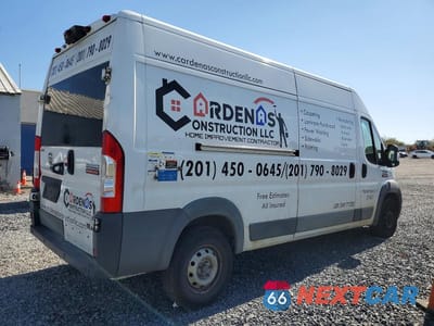 Trzecie zdjęcie samochodu z tyłu: 2016 RAM PROMASTER 3500 3500 HIGH VIN:3C6URVHD8GE101503 - miniatura