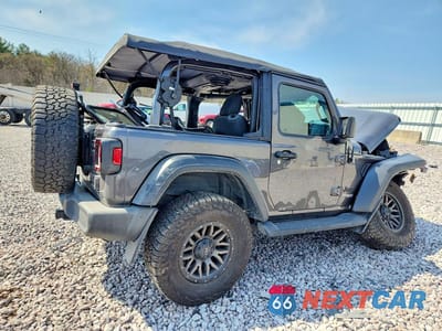 Trzecie zdjęcie samochodu z tyłu: 2021 JEEP WRANGLER SPORT VIN:1C4GJXAN5MW722288 - miniatura