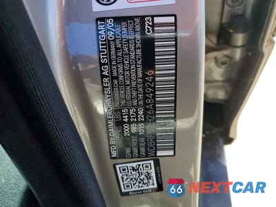 Zdjęcie 12 z 12 samochodu: 2006 MERCEDES-BENZ C 230 VIN:WDBRF52H26A849246 - miniatura