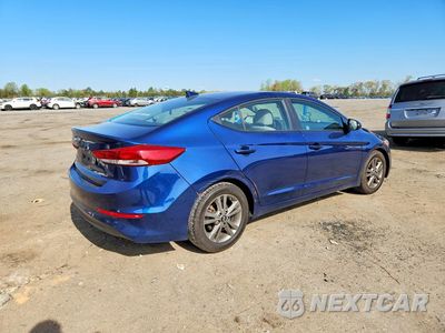 Trzecie zdjęcie samochodu z tyłu: 2018 HYUNDAI ELANTRA SEL VIN:5NPD84LF6JH357981 - miniatura
