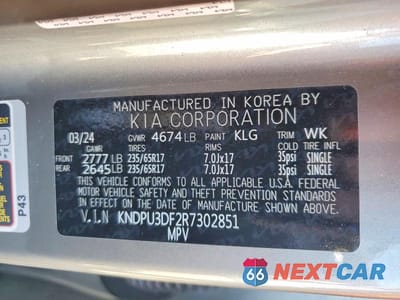 Zdjęcie 13 z 13 samochodu: 2024 KIA SPORTAGE LX VIN:KNDPU3DF2R7302851 - miniatura