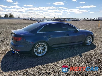 Trzecie zdjęcie samochodu z tyłu: 2019 AUDI S4 PREMIUM PLUS VIN:WAUB4AF44KA119676 - miniatura