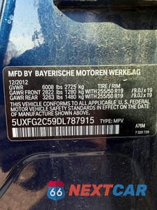 Zdjęcie 10 z 10 samochodu: 2013 BMW X6 XDRIVE35I VIN:5UXFG2C59DL787915 - miniatura