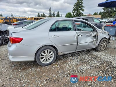 Trzecie zdjęcie samochodu z tyłu: 2009 TOYOTA COROLLA S VIN:1NXBU40E19Z084735 - miniatura