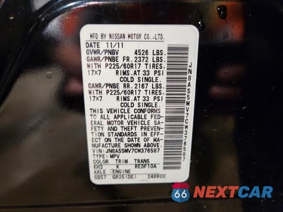Zdjęcie 14 z 14 samochodu: 2012 NISSAN ROGUE S VIN:JN8AS5MV7CW376587 - miniatura