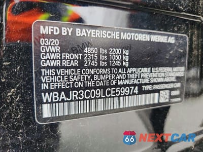 Zdjęcie 12 z 12 samochodu: 2020 BMW 530 I VIN:WBAJR3C09LCE59974 - miniatura