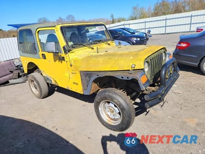 Czwarte zdjęcie samochodu z boku: 2000 JEEP WRANGLER / TJ SPORT VIN:1J4FA49S1YP712176 - miniatura