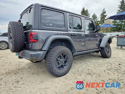 Trzecie zdjęcie samochodu z tyłu: 2024 JEEP WRANGLER 4XE VIN:1C4RJXN67RW121662 - miniatura