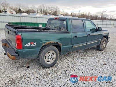 Trzecie zdjęcie samochodu z tyłu: 2007 CHEVROLET SILVERADO K1500 CLASSIC CREW CAB VIN:2GCEK13Z771106007 - miniatura