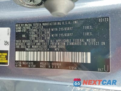 Zdjęcie 12 z 12 samochodu: 2023 TOYOTA COROLLA CROSS L VIN:7MUAAABGXPV052654 - miniatura