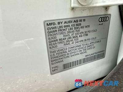 Zdjęcie 10 z 10 samochodu: 2018 AUDI Q7 PREMIUM PLUS VIN:WA1LAAF78JD045051 - miniatura