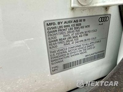 Zdjęcie 10 z 10 samochodu: 2018 AUDI Q7 PREMIUM PLUS VIN:WA1LAAF78JD045051 - miniatura
