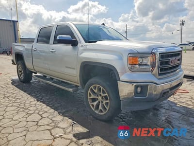 Czwarte zdjęcie samochodu z boku: 2014 GMC SIERRA K1500 SLT VIN:3GTU2VEC3EG348731 - miniatura