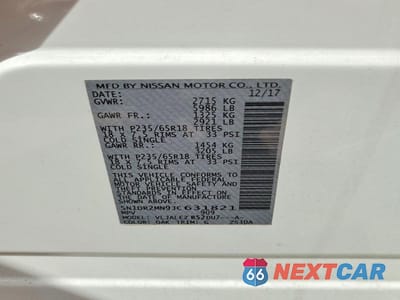 Zdjęcie 13 z 13 samochodu: 2018 NISSAN PATHFINDER SV VIN:5N1DR2MN9JC631821 - miniatura