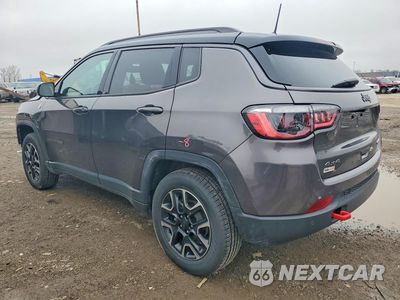 Drugie zdjęcie samochodu z przodu: 2021 JEEP COMPASS TRAILHAWK VIN:3C4NJDDB1MT594595 - miniatura
