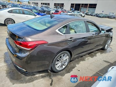 Trzecie zdjęcie samochodu z tyłu: 2018 GENESIS G80 3.8 VIN:KMHGN4JE0JU226983 - miniatura
