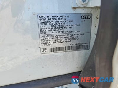 Zdjęcie 13 z 13 samochodu: 2019 AUDI Q7 PREMIUM PLUS VIN:WA1LHAF73KD026937 - miniatura