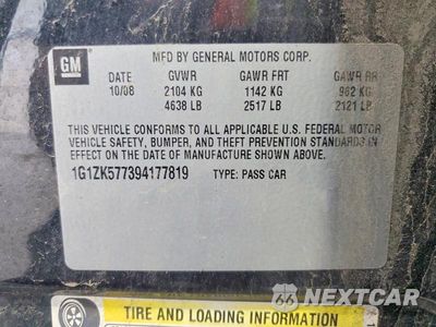 Zdjęcie 13 z 13 samochodu: 2009 CHEVROLET MALIBU VIN:1G1ZK577394177819 - miniatura