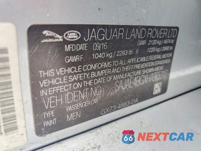 Zdjęcie 12 z 12 samochodu: 2017 JAGUAR XE PRESTIGE VIN:SAJAE4BGXHA965317 - miniatura