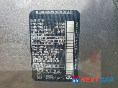 Zdjęcie 13 z 13 samochodu: 2021 INFINITI QX50 PURE VIN:3PCAJ5AA4MF118128 - miniatura