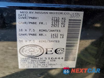 Zdjęcie 14 z 14 samochodu: 2018 INFINITI QX60 BASE VIN:5N1DL0MM4JC516444 - miniatura