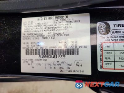 Zdjęcie 12 z 12 samochodu: 2010 FORD FUSION HYBRID VIN:3FADP0L34AR115629 - miniatura
