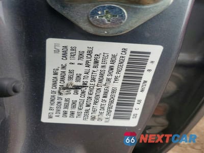 Zdjęcie 12 z 12 samochodu: 2012 HONDA CIVIC HF VIN:2HGFB2F66CH319951 - miniatura