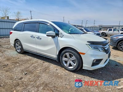 Czwarte zdjęcie samochodu z boku: 2018 HONDA ODYSSEY EXL VIN:5FNRL6H75JB051743 - miniatura