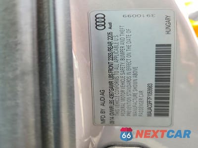 Zdjęcie 12 z 12 samochodu: 2015 AUDI A3 PREMIUM VIN:WAUACGFF7F1059983 - miniatura