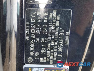 Zdjęcie 12 z 12 samochodu: 2020 KIA FORTE LXS VIN:3KPF24AD6LE196177 - miniatura