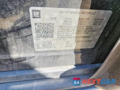 Zdjęcie 13 z 13 samochodu: 2018 CHEVROLET TRAVERSE LT VIN:1GNERGKW1JJ189640 - miniatura