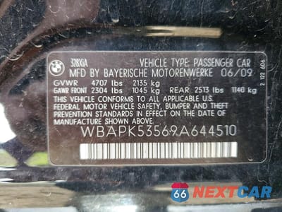 Zdjęcie 12 z 12 samochodu: 2009 BMW 328 XI SULEV VIN:WBAPK53569A644510 - miniatura