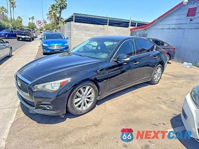 Drugie zdjęcie samochodu z przodu: 2015 INFINITI Q50 BASE VIN:JN1BV7AP1FM335416 - miniatura