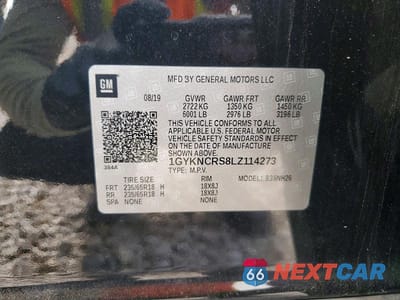 Zdjęcie 14 z 14 samochodu: 2020 CADILLAC XT5 PREMIUM LUXURY VIN:1GYKNCRS8LZ114273 - miniatura