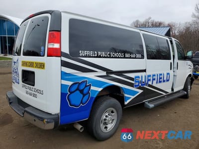 Trzecie zdjęcie samochodu z tyłu: 2023 CHEVROLET EXPRESS G3500 LS VIN:1GAZGNFP2P1151505 - miniatura